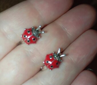 Dětské stříbrné náušnice - 4