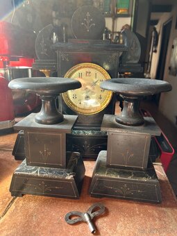 Starožitné krbové hodiny - 4