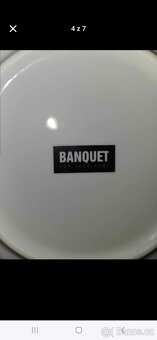 4 mělké + 4 hluboké talíře BANQUET - porcelán - 4