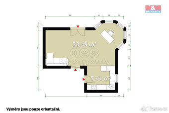 Pronájem kancelářského prostoru, 43 m², Plzeň, ul. Sněženkov - 4
