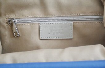 Nová kožená italská kabelka, zn. Vera Pelle - 4