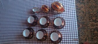 kávová/čajová souprava pro 6 osob zlatý dekor - 4