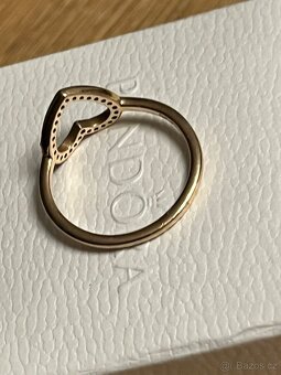 Zlatý prsten 585 pandora - 4