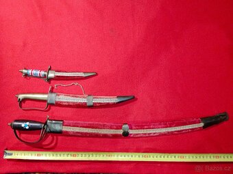 Šavle + dýky 2 ks - vše s pochvami - 4