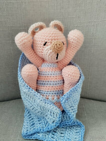 Spící medvídek s dečkou - 4