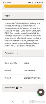 Ručně tkaný pléd nebo přehoz - 4