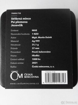 Stř. mince ze série Psí plemena - Jezevčík - 4