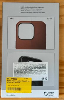 Nomad Modern Leather MagSafe kryt iPhone 15 Pro - 4
