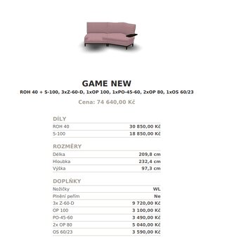 Designova pohovka JECH - New game - 4