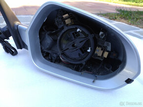 Pravé zpětné zrcátko Audi A6, stříbrná metalíza LX7W - 4