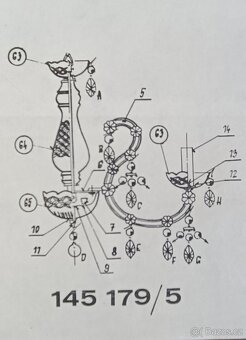 Křišťálový lustr Kamenický Šenov - 4