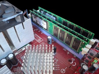 Retro základní deska MSI socket A + procesor + pamet - 4