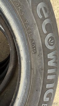 Prodám sadu letních pneu Kumho EcoWing ES01 185/60 R15 84H - 4