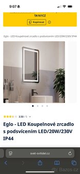 Eglo Zrcadlo do koupelny. - 4