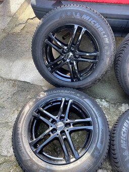 Zánovní Alu kola 5x112 včetně zimních pneu 215/65 R17 - 4