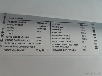 Americká lednice BEKO - 4