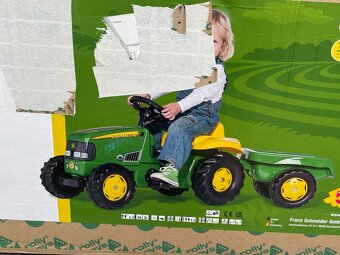 Šlapací John Deere Traktor & Přívěs - Rolly Toys - 4