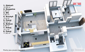 Prodej bytu 3+1, 74 m², Praha, ul. U Kněžské louky - 4