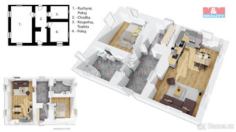Prodej, rodinný dům, pozemek 2.490 m2, Strašín, Lazny - 4
