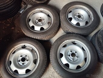 Ocelová kola VW T5,T6 7x17 et55+letní 215/60/17c Goodyear - 4