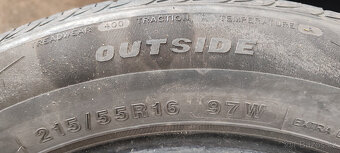 2 letní pneumatiky TRACKMAX 215/55R16 97W 5,00mm DOT 2020 - 4