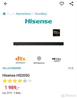 Soundbar Hisense HS205G - 4