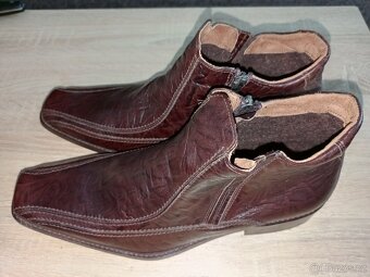 Kožené polobotky Gino Rossi – vel. 42 – NOVÉ - 4