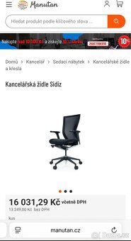 kancelářská židle Sidiz Alfa s bederní oporou - 4