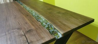 Stůl - Americký ořech s pryskyřicí - 4