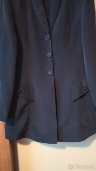 krásné tmavě modré lehké dámské sako - 4