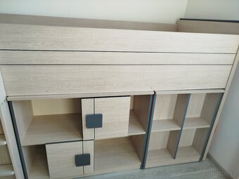 Dětská/studentská vyvýšená postel - 4