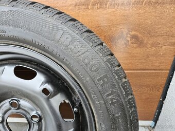 Prodám sadu 4 kol na ŠKODA, VW, SEAT 185/60 R14 82T - 4
