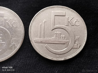 3x 5 kč 1928, 29, 38 Československo - 4
