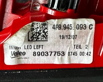 LED levé zadní vnitřní světlo 4F9945093C Audi A6 C6 4F avant - 4