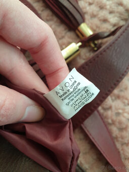 Vínová bordó crossbody velká kabelka AVON - 4