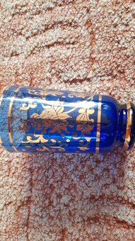 sada 6 sklenic malovaných zlatem - 4