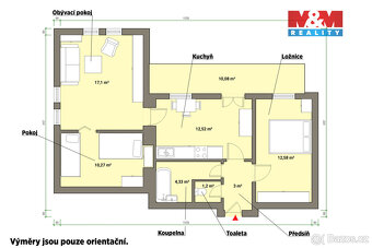 Prodej bytu 2+1, 60 m² v Mariánských Lázních, ul. Ruská. - 4
