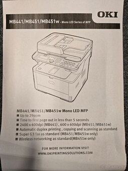 Multifunkční laserová tiskárna  MB451 - 4