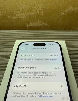 Apple iPhone 15 Pro 128GB Modrý, 100% baterie - 4