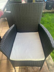 Prodám zahradní židle plastový ratan - 4