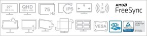 LCD monitor 27" Dell S2721DS - 4