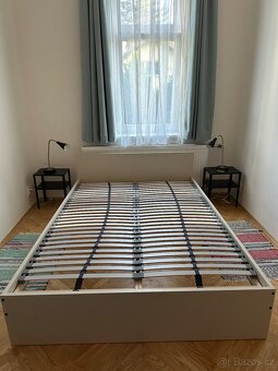 Ikea postel 140x200 cm, ram postele, rosty + matrace - 4