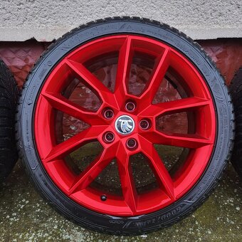 Škoda Gemini R18, sada kola+pneu, zimní - 4