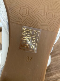 Bile kozene baleriny Bata v.37 NOVE - 4
