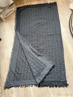 Philipp Plein velký šedý šátek, originál - 4