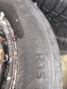 Plechové disky + pneu + poklice 195/65/15 OCTAVIA 2 - 4