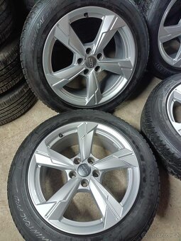 ❄️zimné 4ks alu disky orig. Audi 5x112 R18 pneu 225/55 7mm - 4