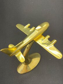 Socha bronz/mosaz Letadlo - 4