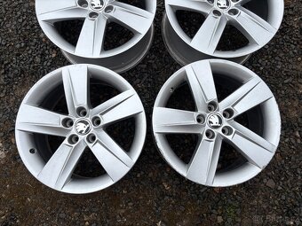 Alu original sada disku Škoda 5x100 7J ET46 R16 - 4