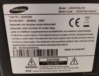 Prodám Televizi Samsung LE32C550 32" (82cm) + Set Top Box - 4